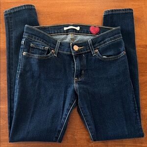 Levi's Women's Deep Blue 711 Skinny Jeans PLEASE READ DESCRIPTION